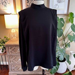 H&M Black Long Sleeve Blouse